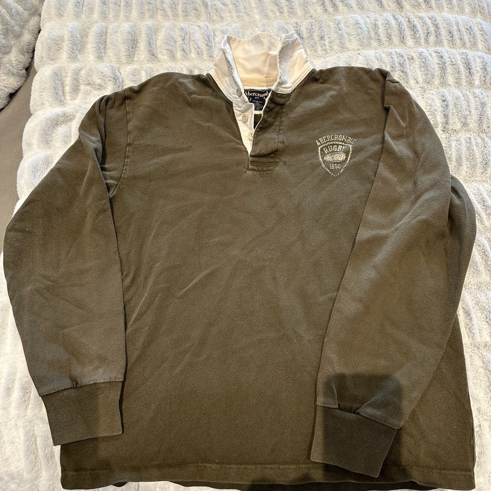 Abercrombie & Fitch Brown Rugby Shirt